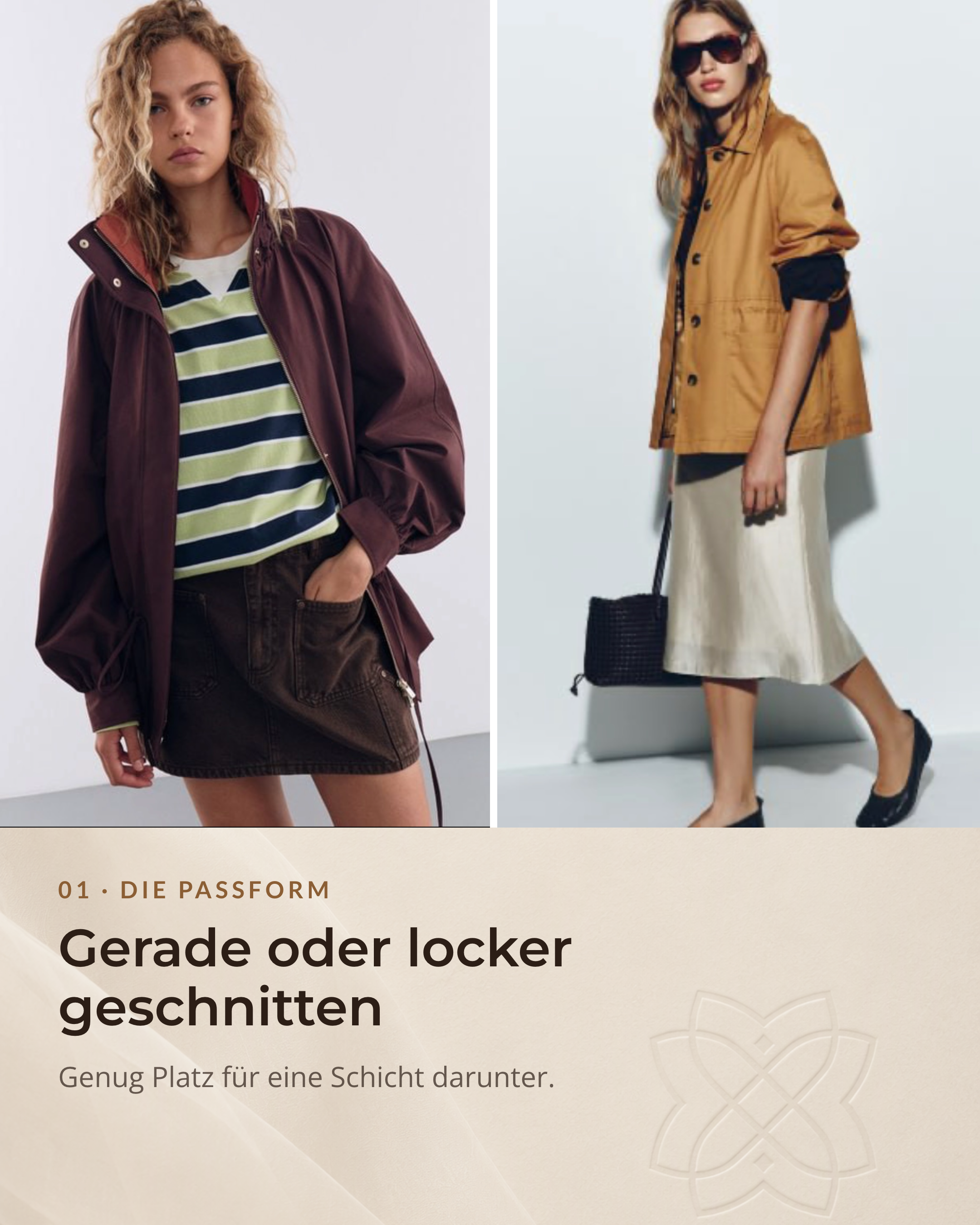 Passform und Layering: Platz für mehrere leichte Schichten