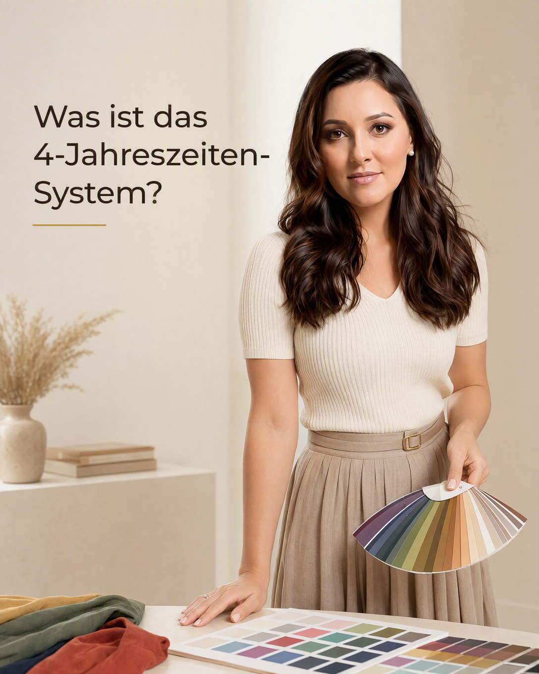 Farbkreis mit vier Farbbereichen für Frühling, Sommer, Herbst und Winter
