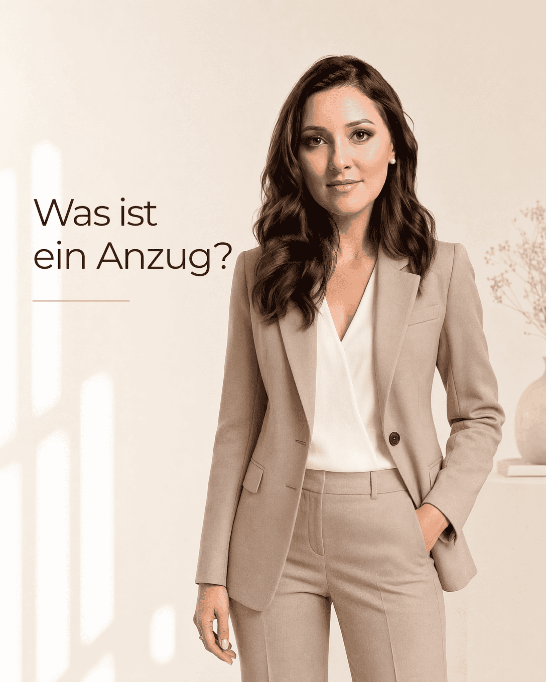 Zweiteiliger Anzug mit passender Jacke und Hose in klarer, moderner Silhouette