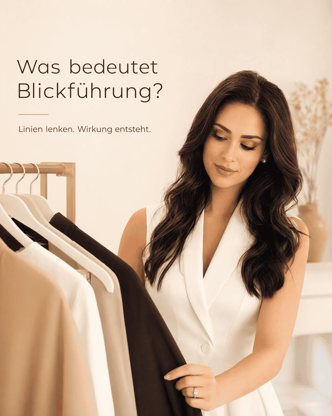 Editoriale Glossar-Grafik zu Blickführung mit ruhigen Farbfeldern und feiner Linienführung