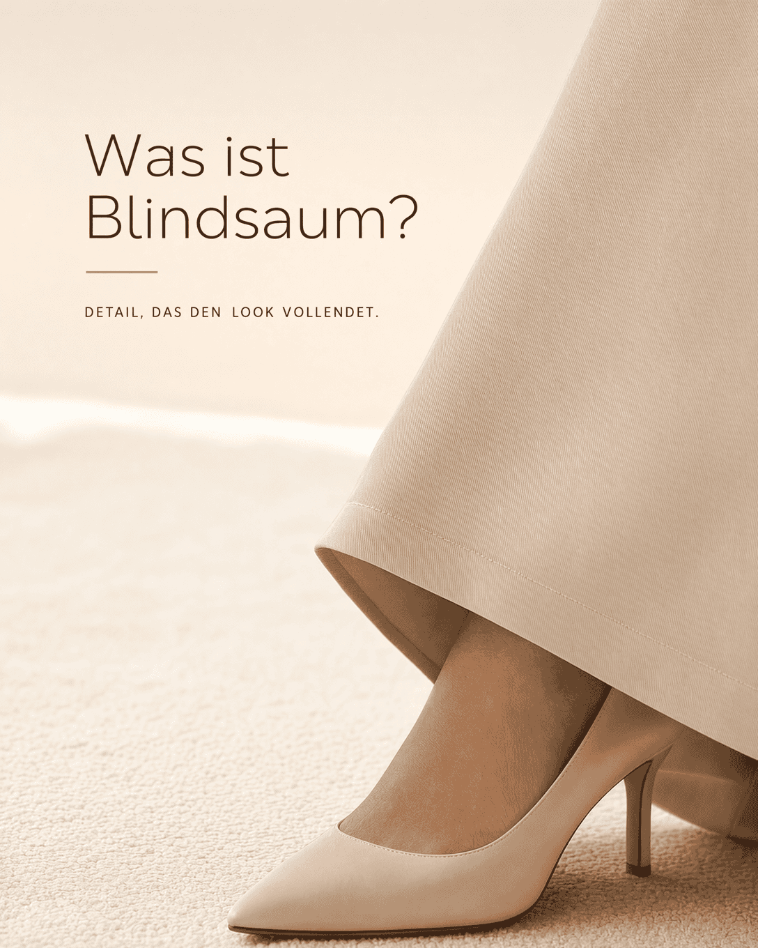 Glossary illustration for Blind hem