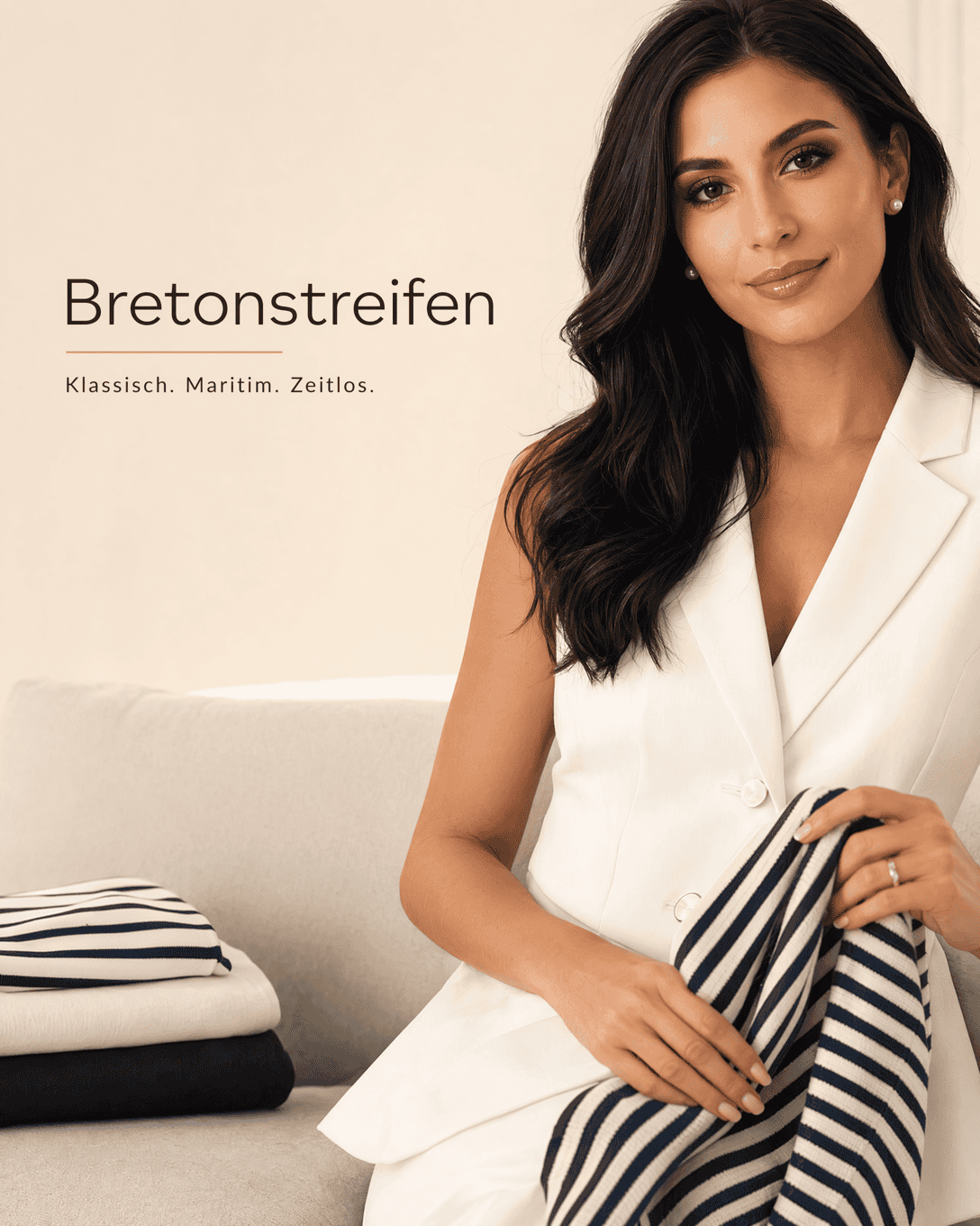Editoriale Glossar-Grafik zu Bretonstreifen mit ruhigen Farbfeldern und feiner Linienführung