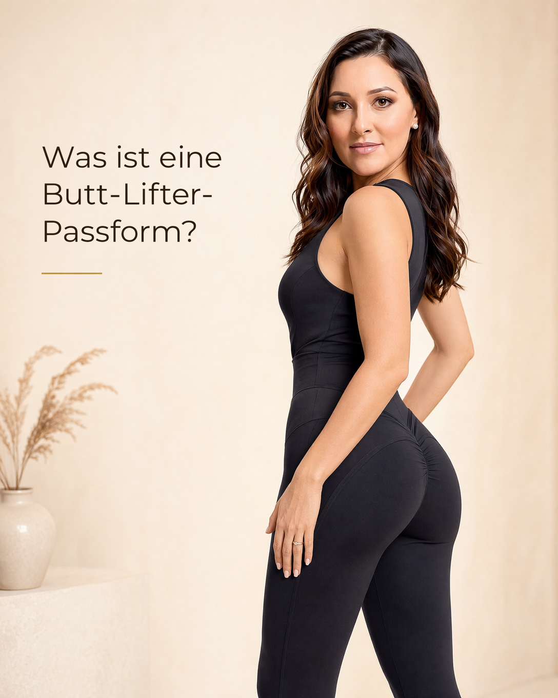 Figurbetonte High-Waist-Leggings mit formender Nahtführung im Gesäßbereich
