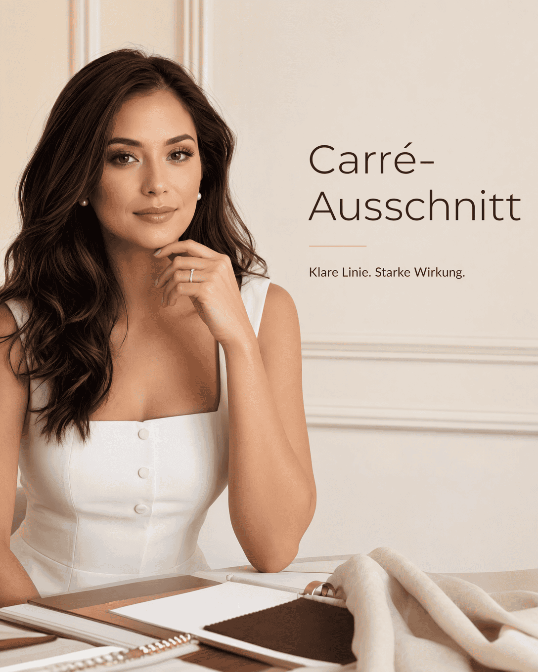 Editoriale Glossar-Grafik zu Carré-Ausschnitt mit ruhigen Farbfeldern und feiner Linienführung