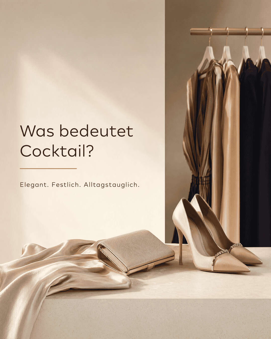 Editoriale Glossar-Grafik zu Cocktail mit ruhigen Farbfeldern und feiner Linienführung