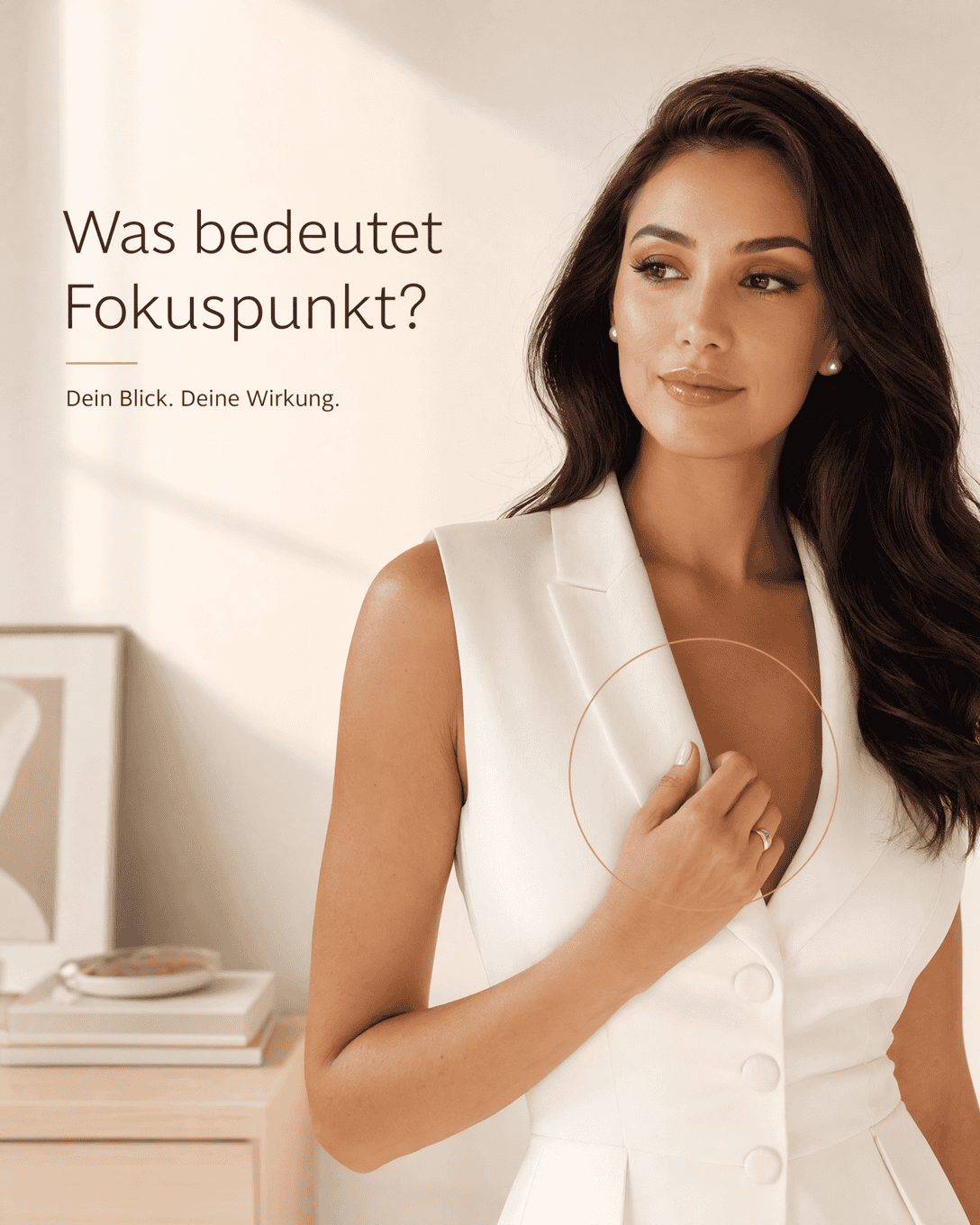 Editoriale Glossar-Grafik zu Fokuspunkt mit ruhigen Farbfeldern und feiner Linienführung