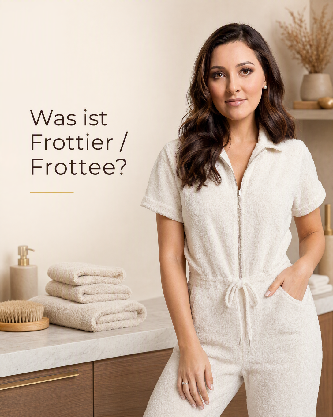 Nahaufnahme von weißem Frottierstoff mit weichen Schlingen