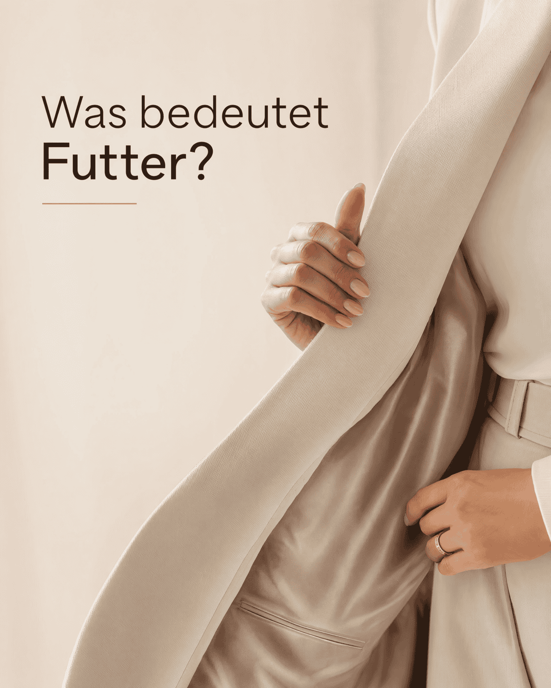 Editoriale Glossar-Grafik zu Futter mit ruhigen Farbfeldern und feiner Linienführung