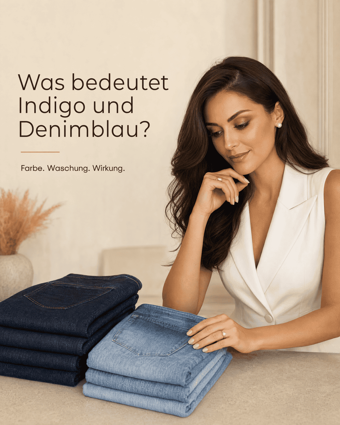 Glossar-Illustration zu Indigo und Denimblau