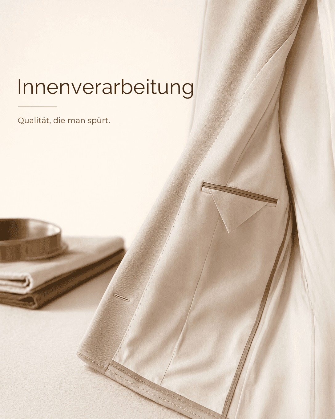 Editoriale Glossar-Grafik zu Innenverarbeitung mit ruhigen Farbfeldern und feiner Linienführung