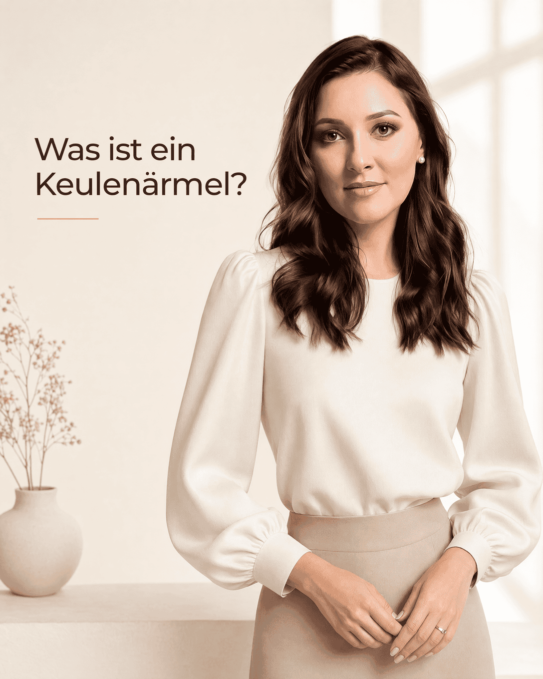Keulenärmel mit starkem Volumen an Schulter und Oberarm sowie schmalem Verlauf zum Handgelenk