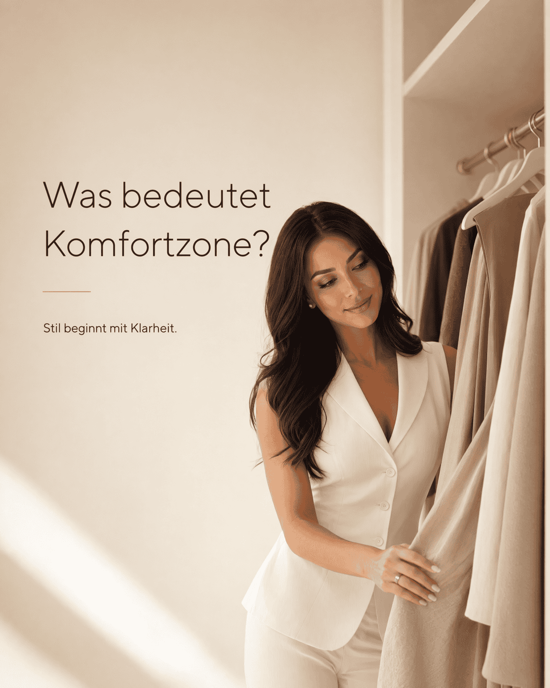 Editoriale Glossar-Grafik zu Komfortzone mit ruhigen Farbfeldern und feiner Linienführung