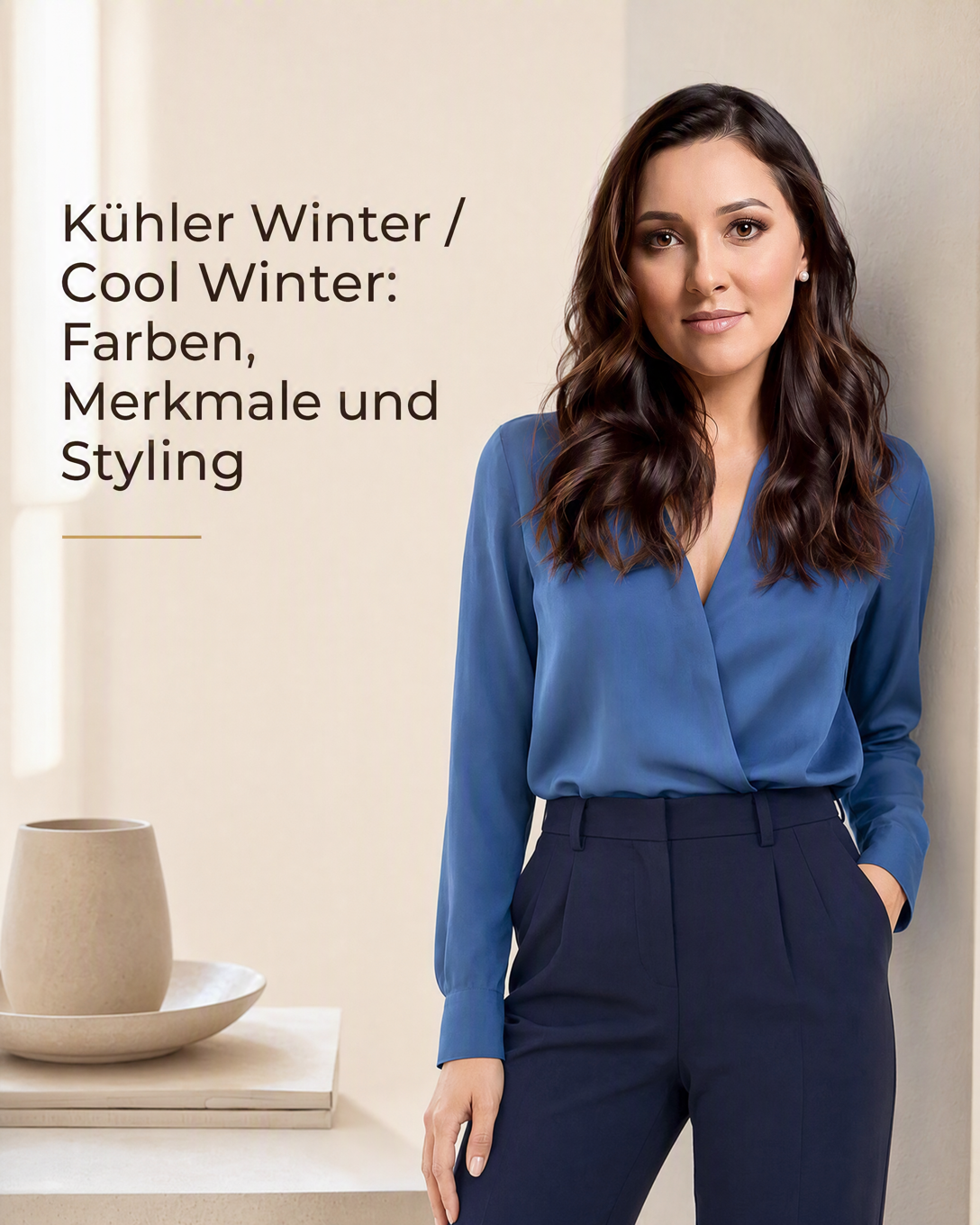 Farbpalette für den Farbtyp Kühler Winter mit kühlen Blau-, Pink-, Violett- und Eistönen