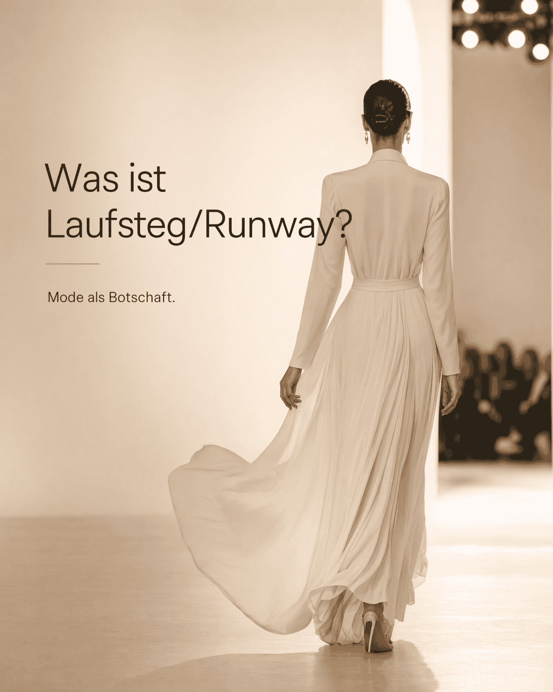 Glossary illustration for catwalk/runway