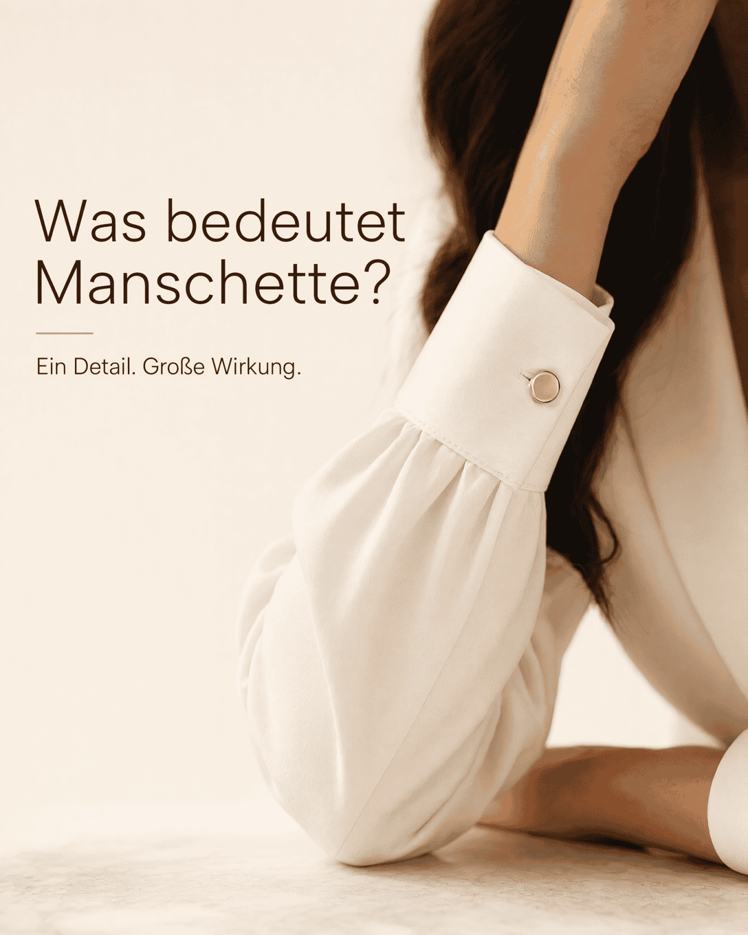 Editoriale Glossar-Grafik zu Manschette mit ruhigen Farbfeldern und feiner Linienführung