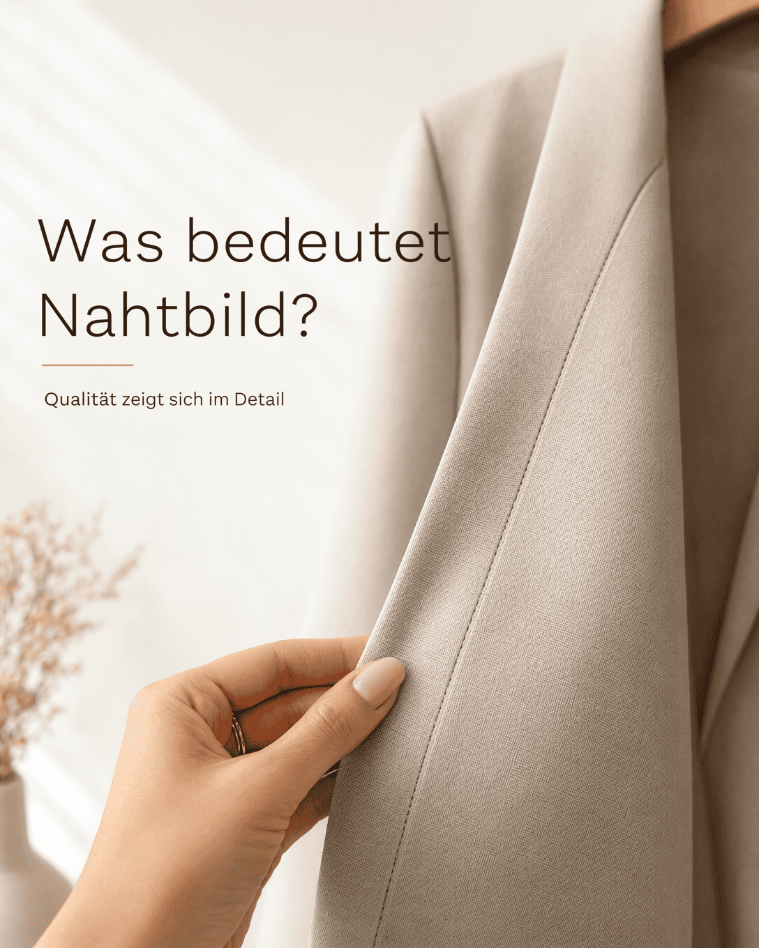 Editoriale Glossar-Grafik zu Nahtbild mit ruhigen Farbfeldern und feiner Linienführung