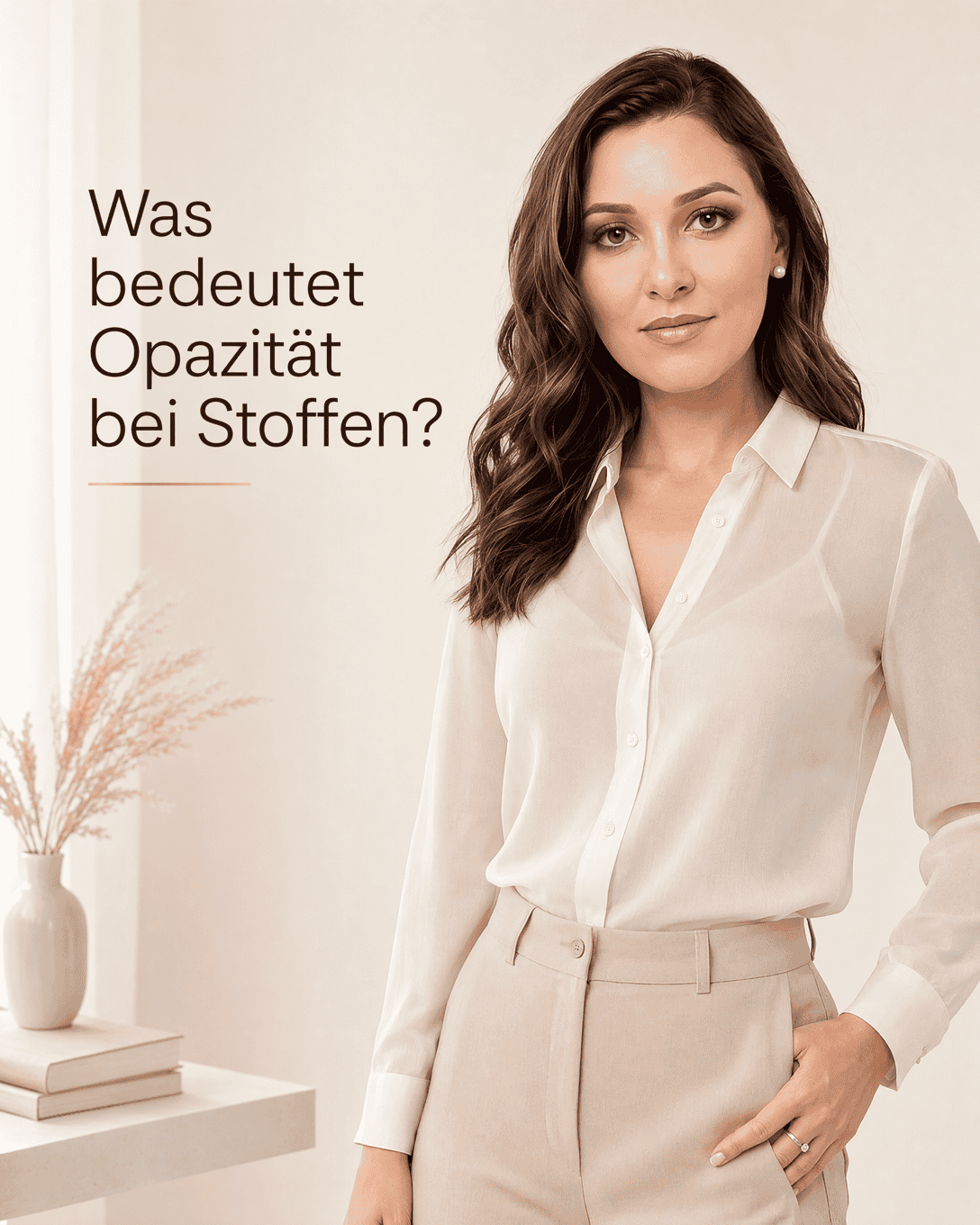 Drei übereinanderliegende Stoffproben mit unterschiedlicher Opazität von transparent bis deutlich blickdicht