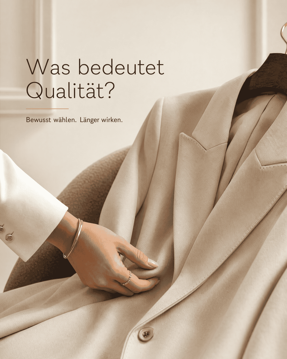 Editoriale Glossar-Grafik zu Qualität mit ruhigen Farbfeldern und feiner Linienführung