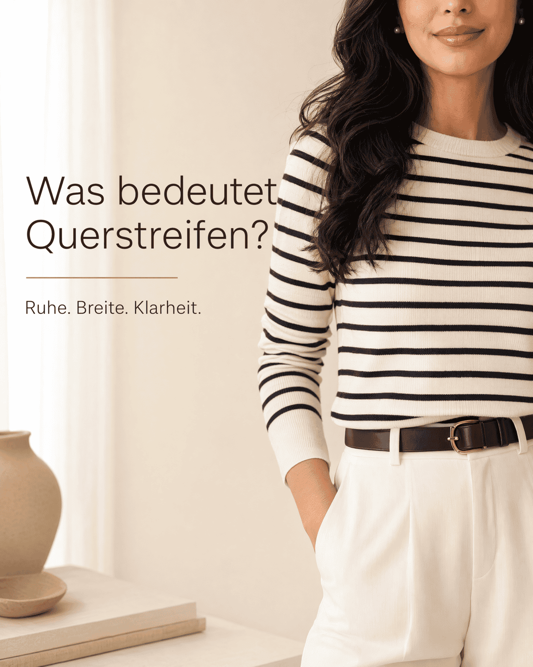 Editoriale Glossar-Grafik zu Querstreifen mit ruhigen Farbfeldern und feiner Linienführung