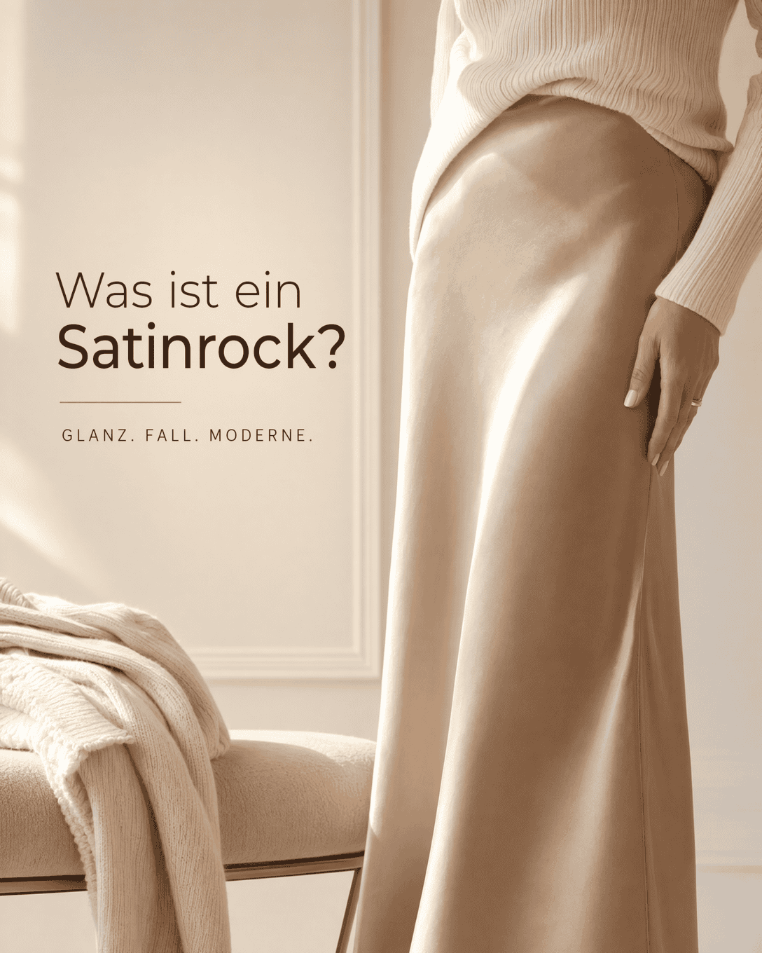 Editoriale ESKYNA Grafik zum Glossarbegriff Satinrock mit ruhigen Formen und feinen Farbfeldern