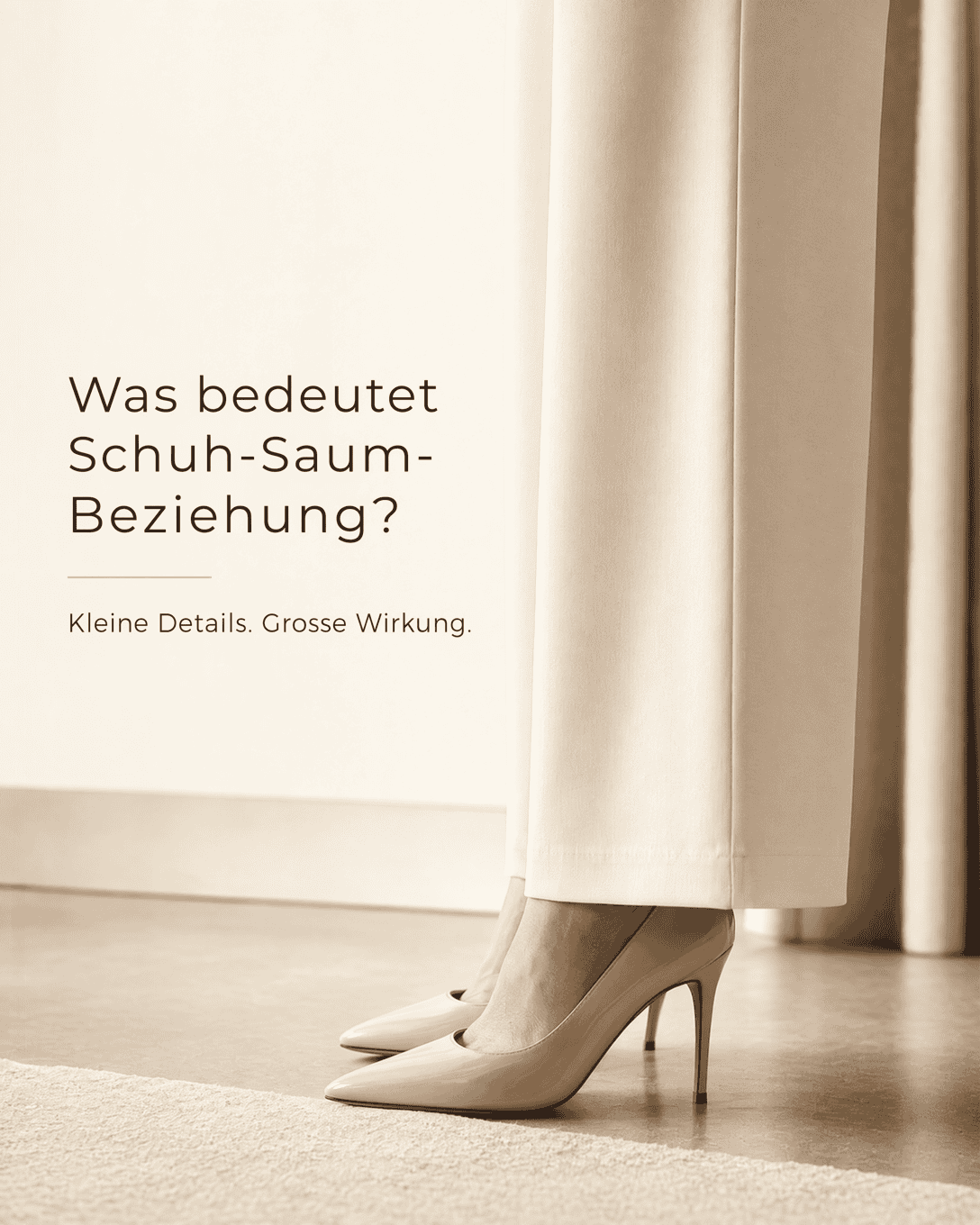 Schuh-Saum-Beziehung