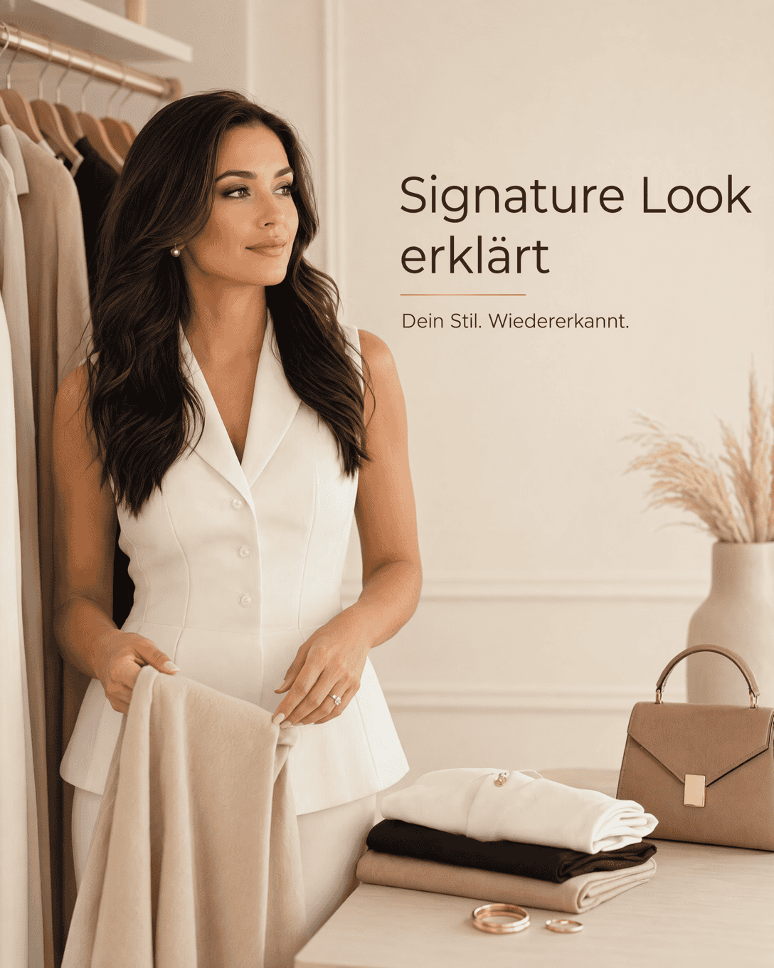 Editoriale Grafik mit wiederkehrenden Stil-Elementen als Symbol für einen Signature Look