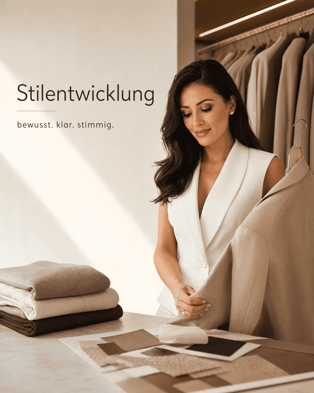 Editoriale Glossar-Grafik zu Stilentwicklung mit ruhigen Farbfeldern und feiner Linienführung