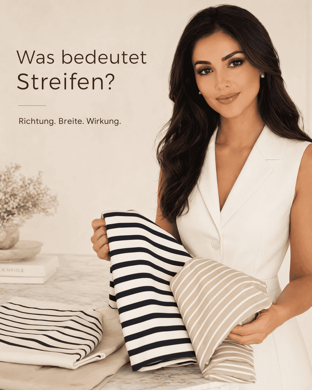 Editoriale Glossar-Grafik zu Streifen mit ruhigen Farbfeldern und feiner Linienführung