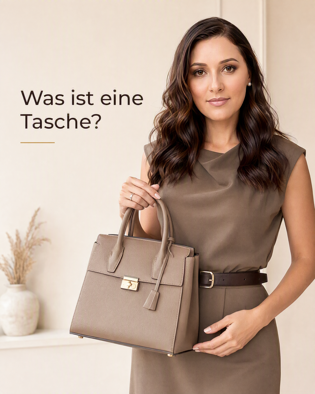 Strukturierte Tasche mit Henkel als vielseitiges Modeaccessoire