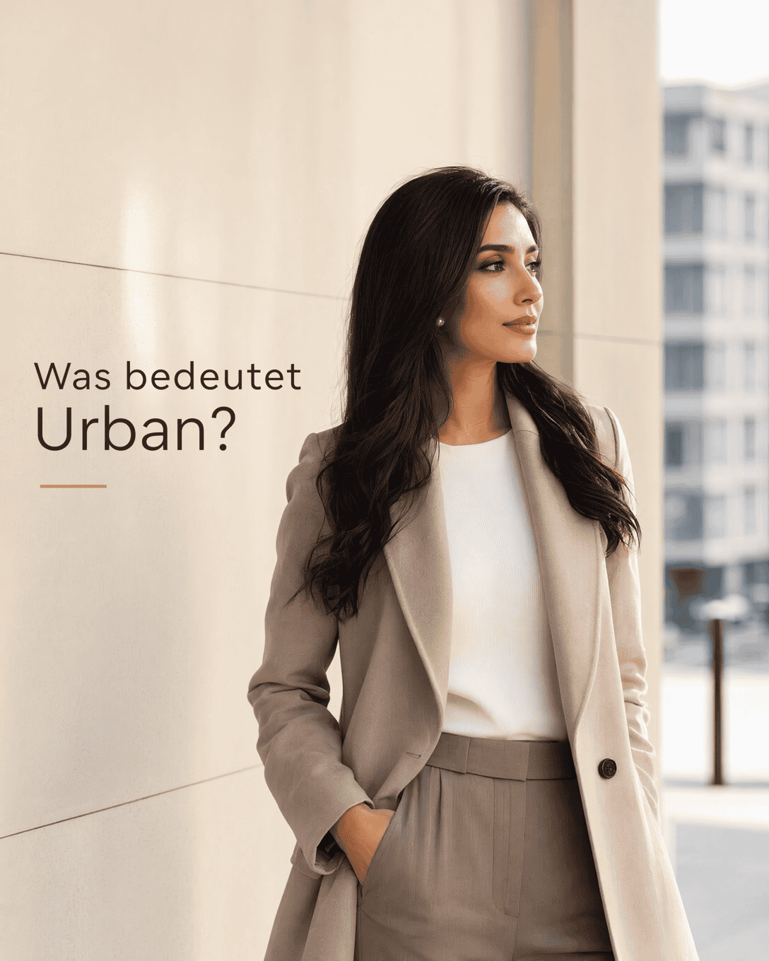 Editoriale Glossar-Grafik zu Urban mit ruhigen Farbfeldern und feiner Linienführung