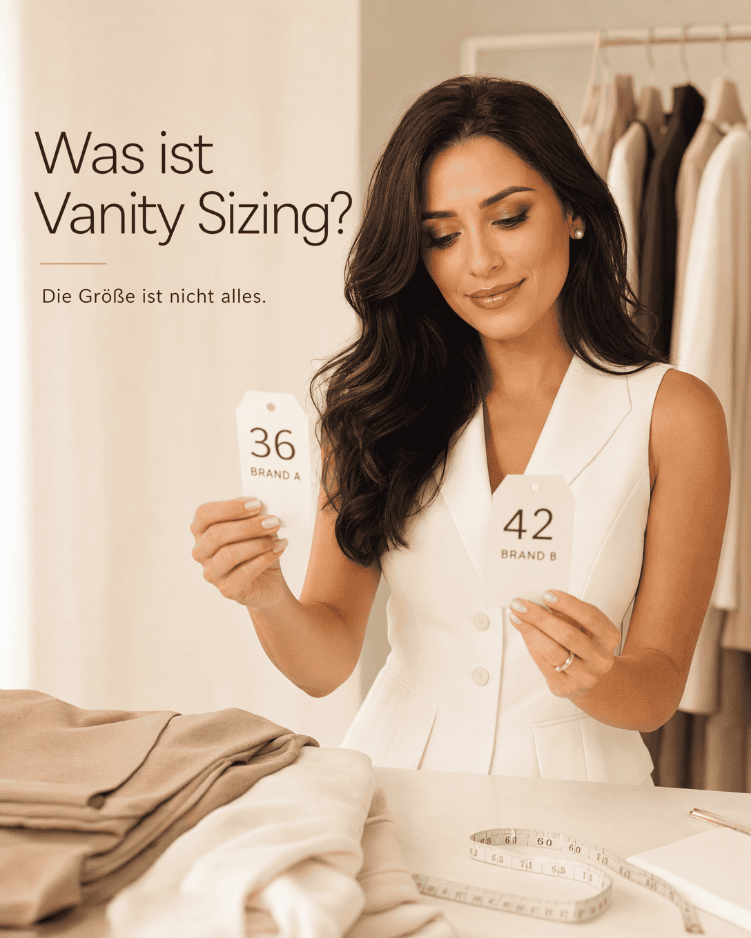Glossary illustration for Vanity sizing