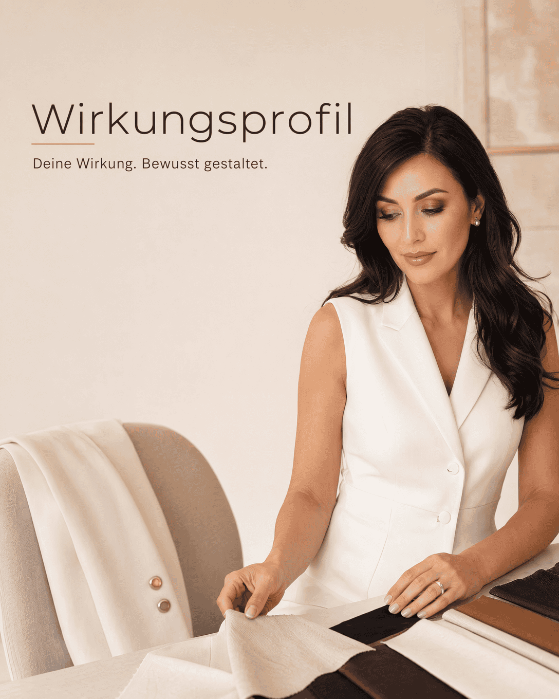 Editoriale Glossar-Grafik zu Wirkungsprofil mit ruhigen Farbfeldern und feiner Linienführung