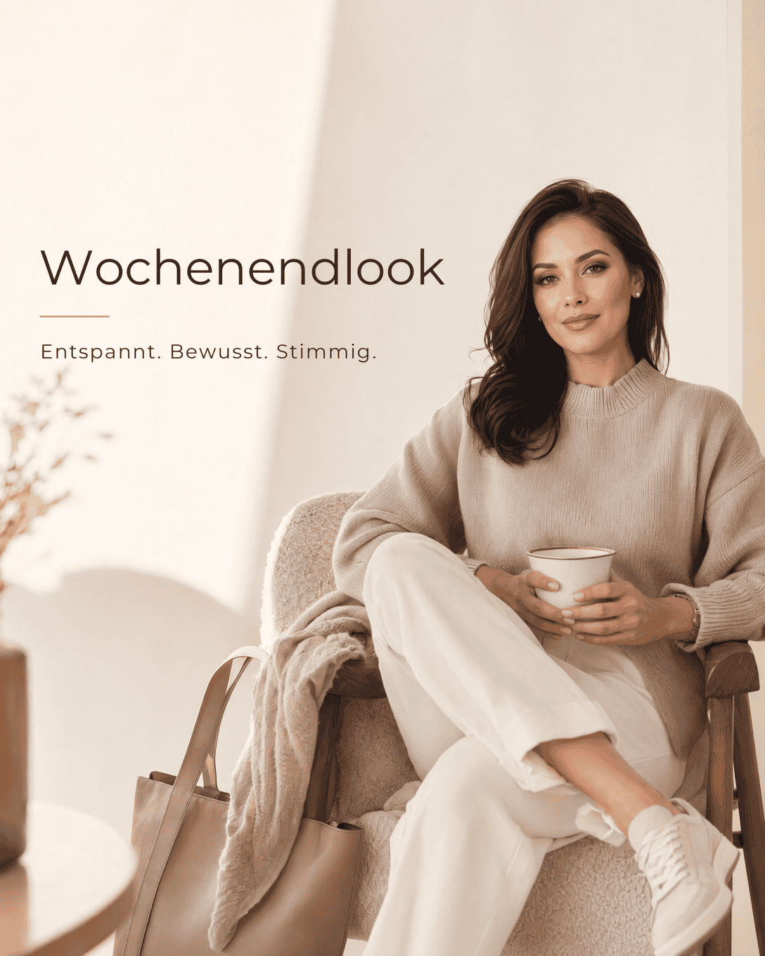 Editoriale Glossar-Grafik zu Wochenendlook mit ruhigen Farbfeldern und feiner Linienführung